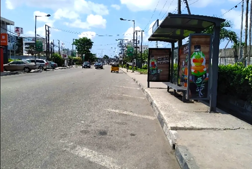 Billboards at Awoyaya bus stop